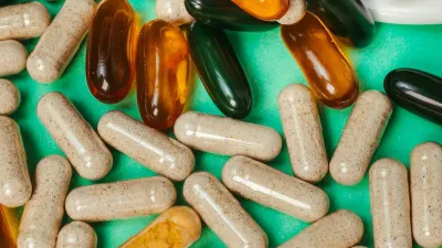 Saw palmetto supplement capsules used for prostate and urinary health